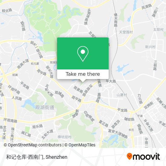 和记仓库-西南门 map
