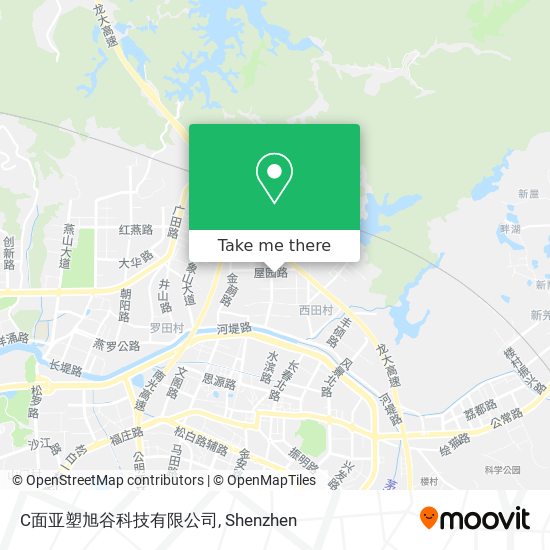 C面亚塑旭谷科技有限公司 map