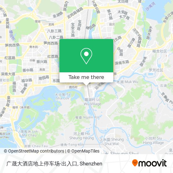 广晟大酒店地上停车场-出入口 map