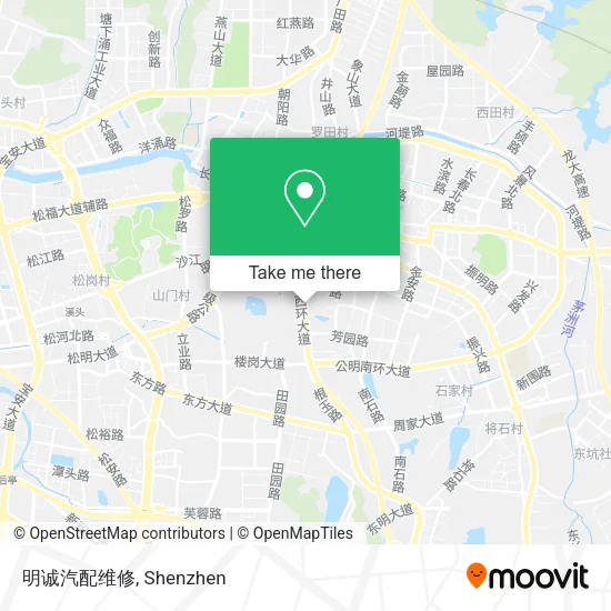 明诚汽配维修 map