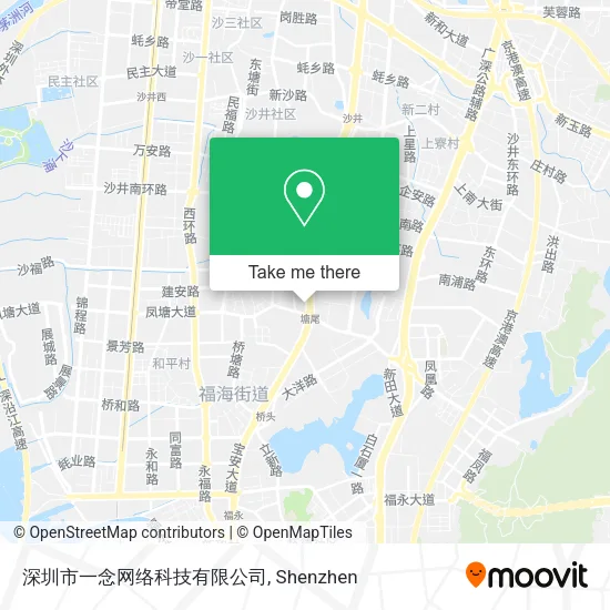 深圳市一念网络科技有限公司 map