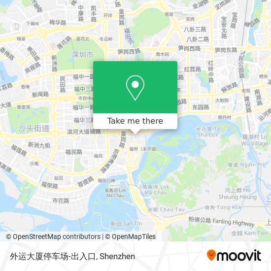 外运大厦停车场-出入口 map