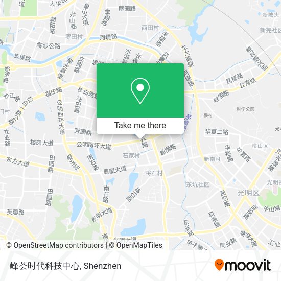 峰荟时代科技中心 map