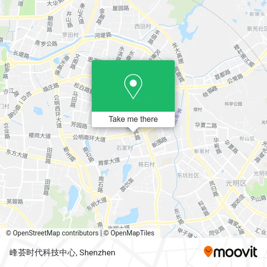 峰荟时代科技中心 map