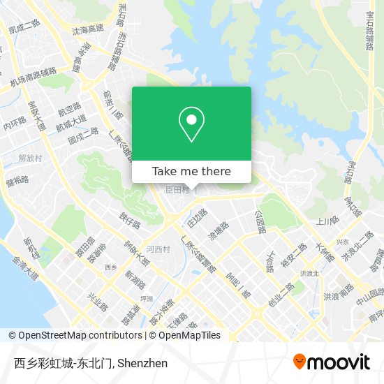 西乡彩虹城-东北门 map