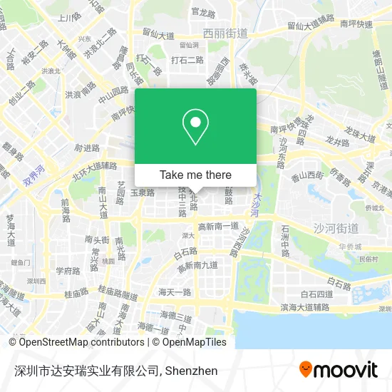 深圳市达安瑞实业有限公司 map