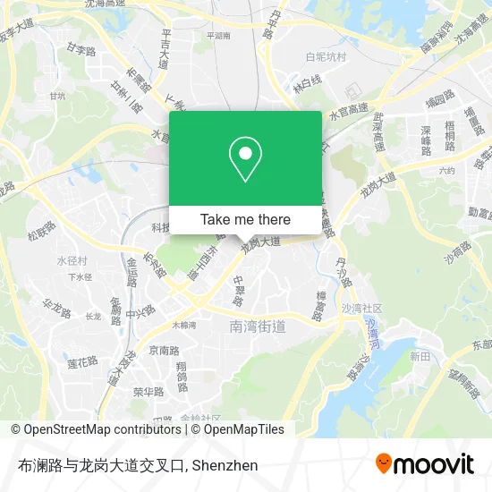 布澜路与龙岗大道交叉口 map