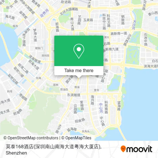 莫泰168酒店(深圳南山南海大道粤海大厦店) map