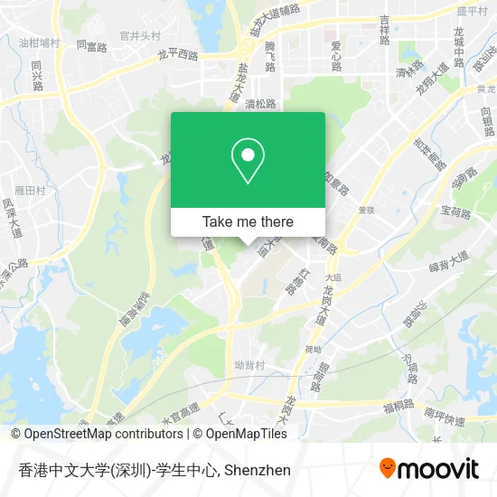 香港中文大学(深圳)-学生中心 map
