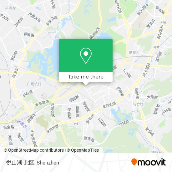 悦山湖-北区 map