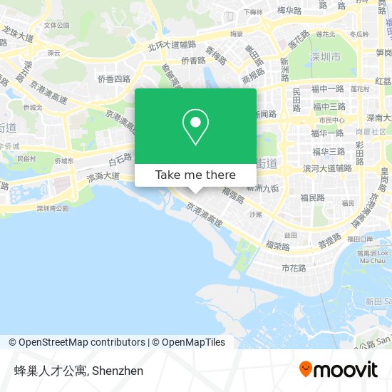 蜂巢人才公寓 map