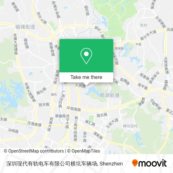 深圳现代有轨电车有限公司横坑车辆场 map