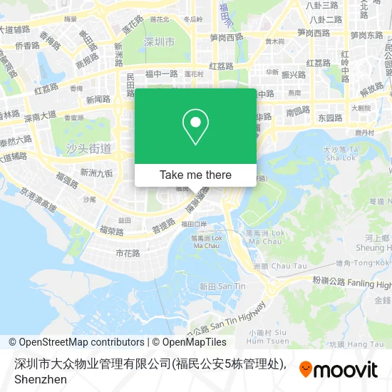 深圳市大众物业管理有限公司(福民公安5栋管理处) map