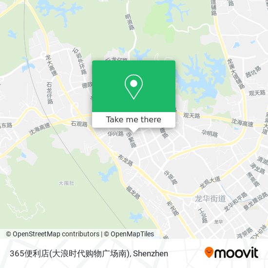 365便利店(大浪时代购物广场南) map