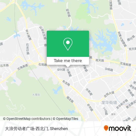 大浪劳动者广场-西北门 map