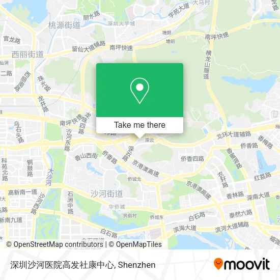 深圳沙河医院高发社康中心 map