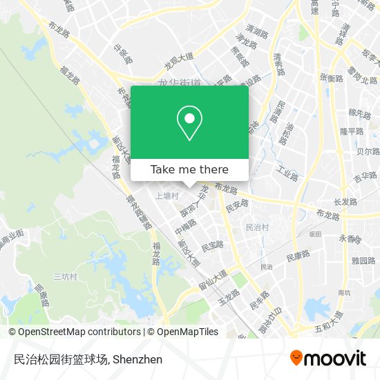 民治松园街篮球场 map