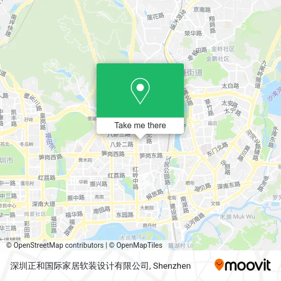 深圳正和国际家居软装设计有限公司 map