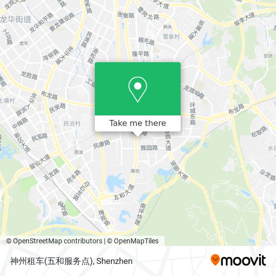 神州租车(五和服务点) map