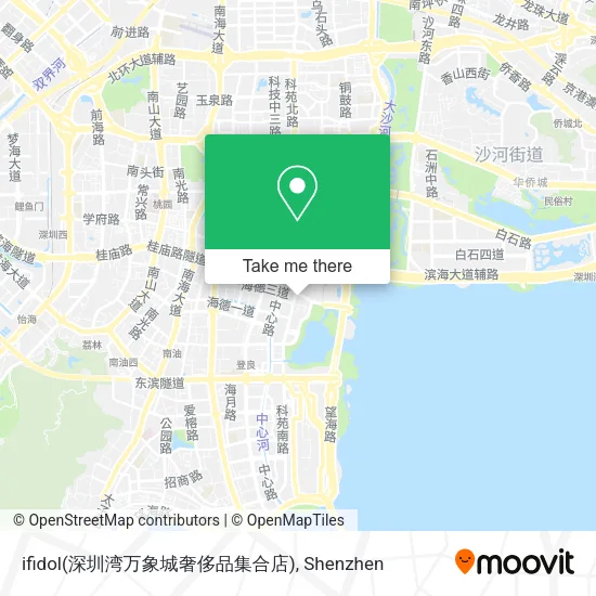 ifidol(深圳湾万象城奢侈品集合店) map