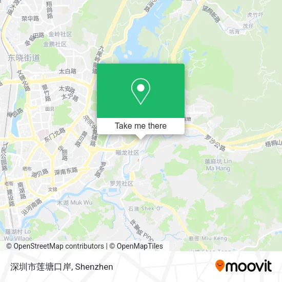 深圳市莲塘口岸 map