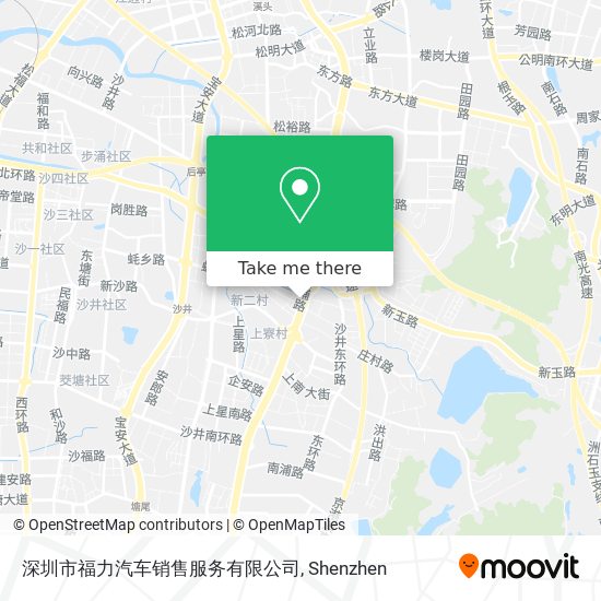 深圳市福力汽车销售服务有限公司 map
