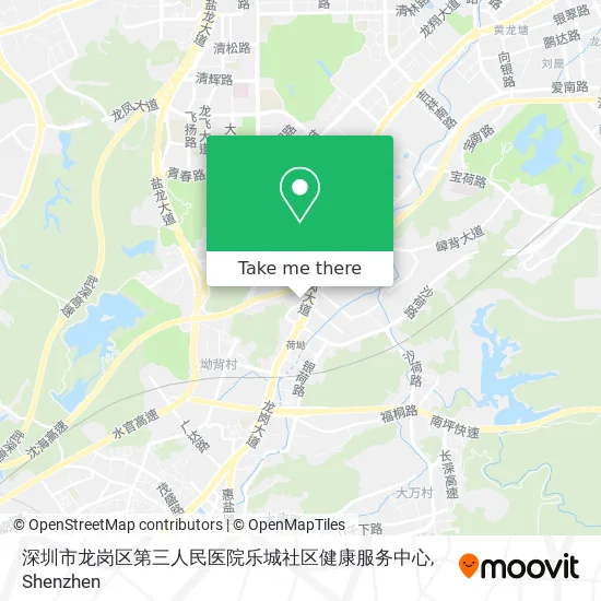 深圳市龙岗区第三人民医院乐城社区健康服务中心 map