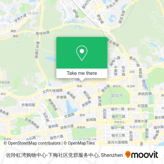 佐阾虹湾购物中心-下梅社区党群服务中心 map