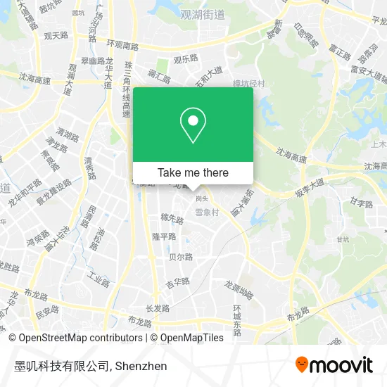 墨叽科技有限公司 map