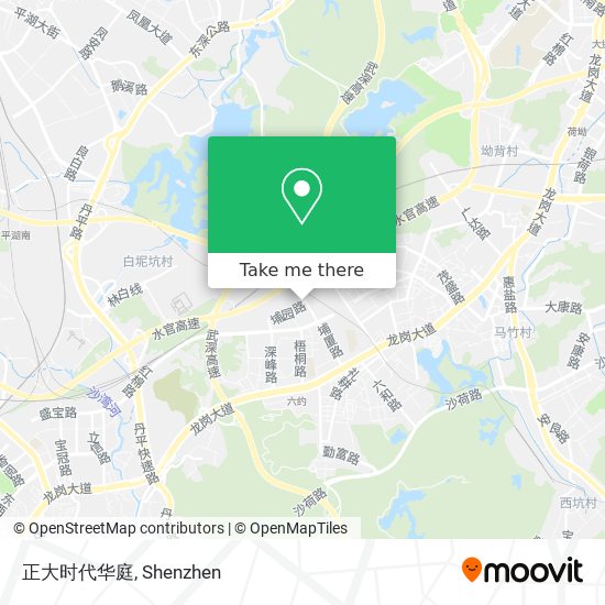 正大时代华庭 map