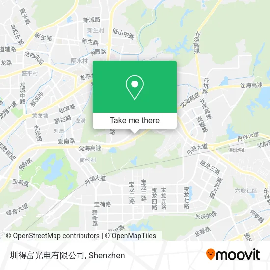 圳得富光电有限公司 map