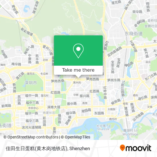 佳田生日蛋糕(黄木岗地铁店) map