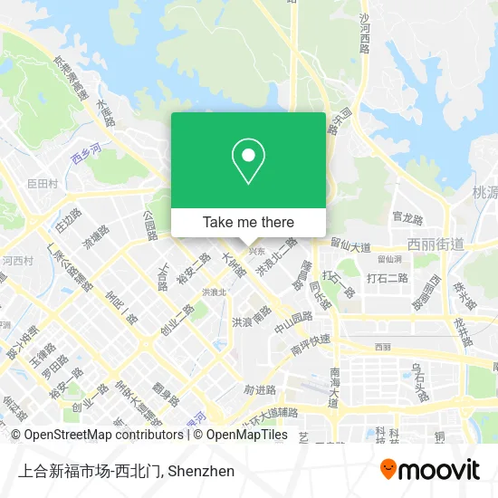 上合新福市场-西北门 map