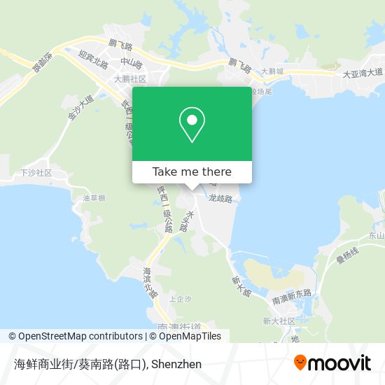海鲜商业街/葵南路(路口) map