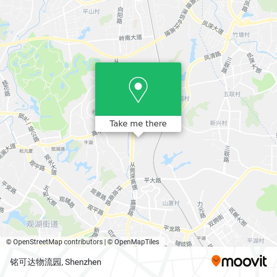 铭可达物流园 map