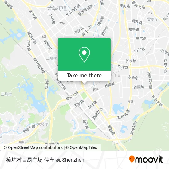 樟坑村百易广场-停车场 map