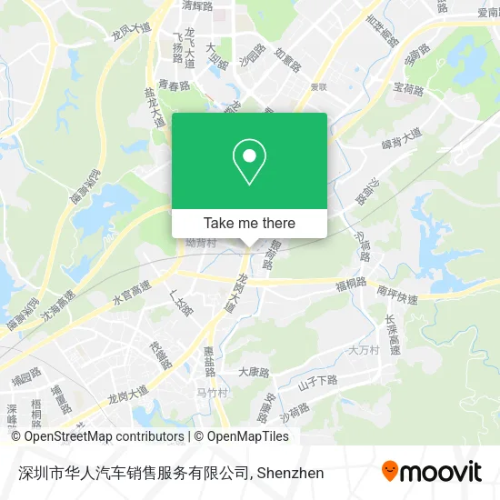 深圳市华人汽车销售服务有限公司 map
