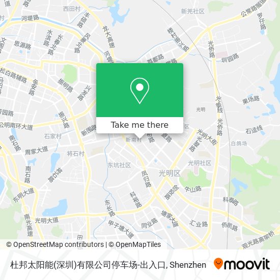 杜邦太阳能(深圳)有限公司停车场-出入口 map