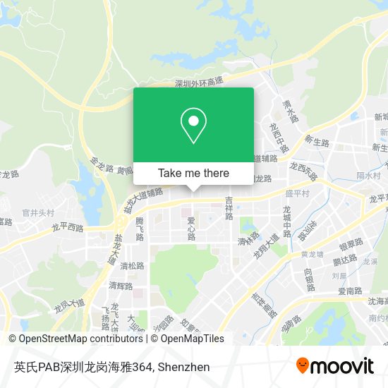 英氏PAB深圳龙岗海雅364 map
