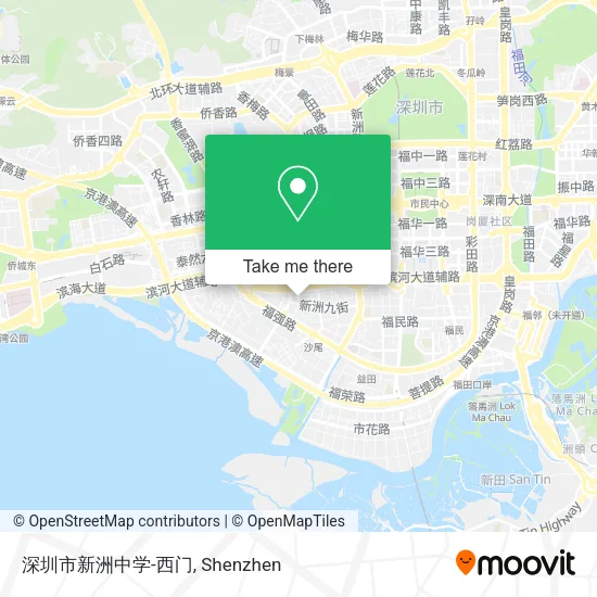 深圳市新洲中学-西门 map