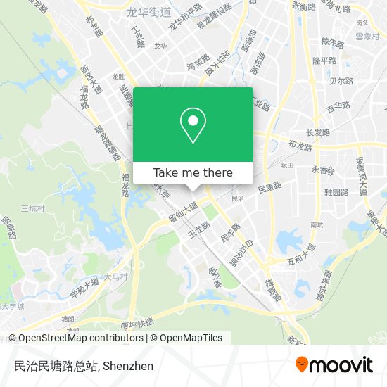 民治民塘路总站 map