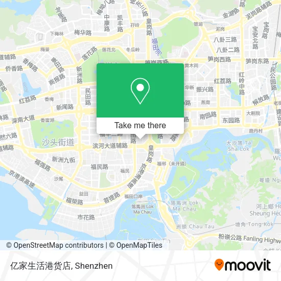 亿家生活港货店 map