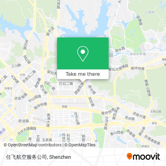 任飞航空服务公司 map