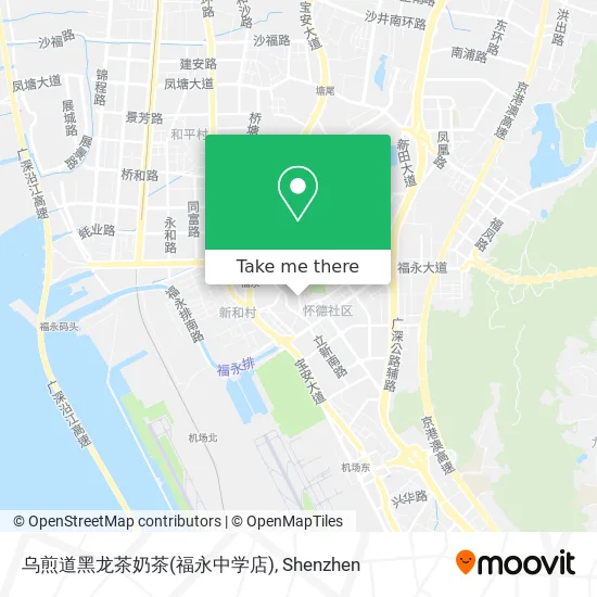 乌煎道黑龙茶奶茶(福永中学店) map