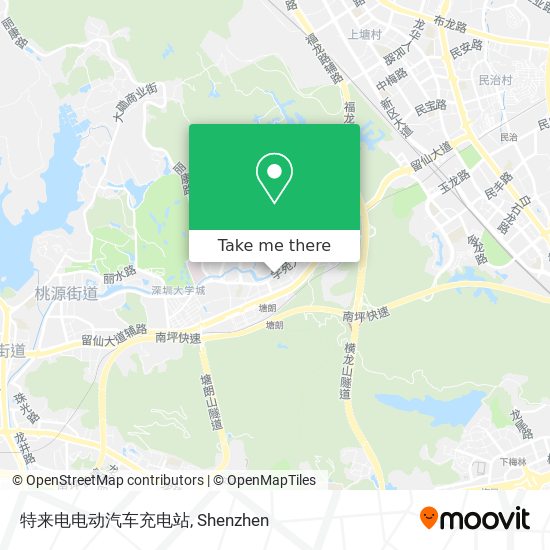 特来电电动汽车充电站 map