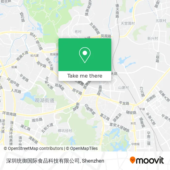 深圳统御国际食品科技有限公司 map