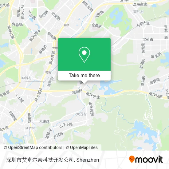 深圳市艾卓尔泰科技开发公司 map
