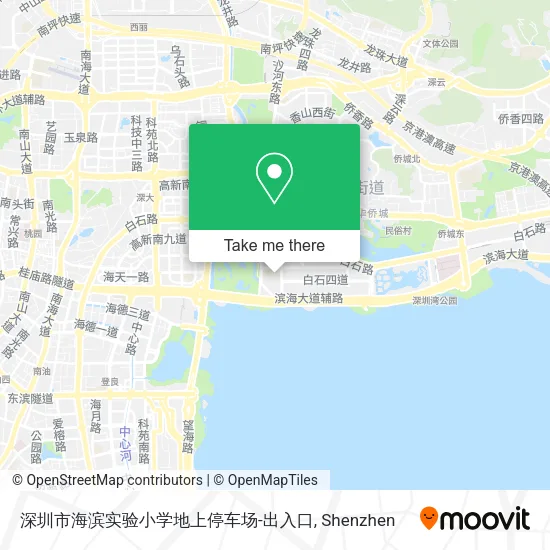 深圳市海滨实验小学地上停车场-出入口 map