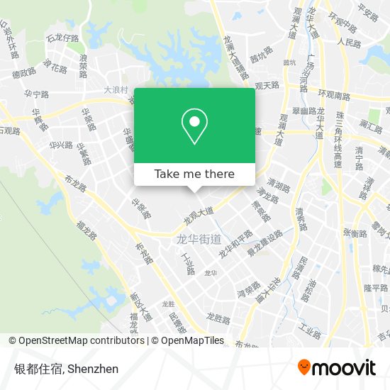 银都住宿 map