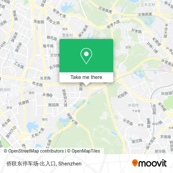 侨联东停车场-出入口 map